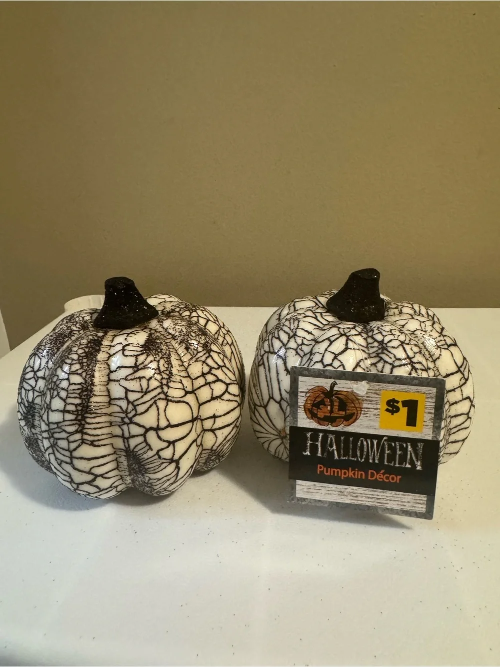 Halloween Decorative Glitter Small Foam Pumpkins